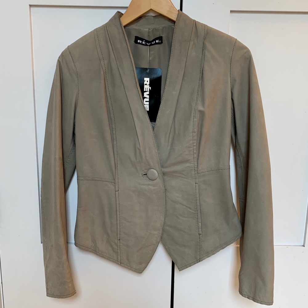 Leather Blazer